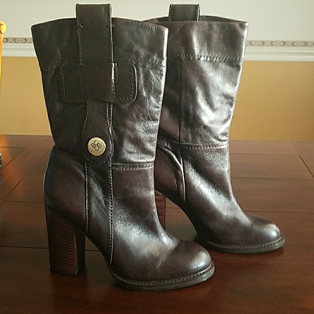 BCBG Women's Brown Leather Boots